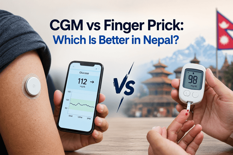 CGM vs Finger Prick: Which Is Better in Nepal? 