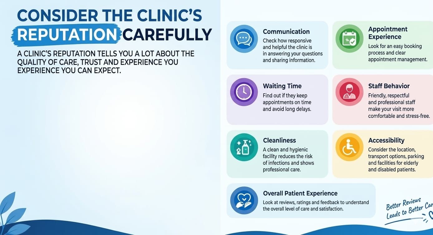 Consider The Clinic's Reputation Carefully