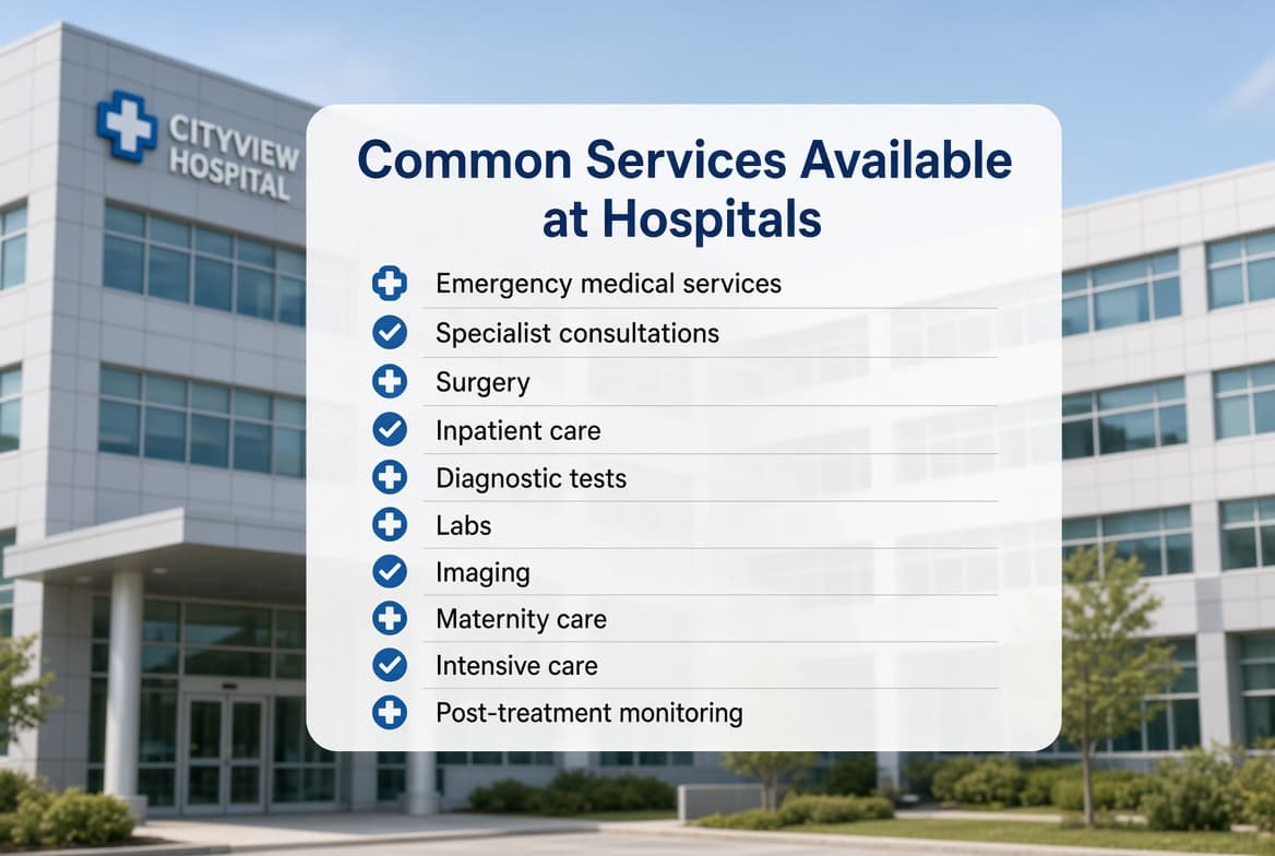 Common Services Available at Hospitals